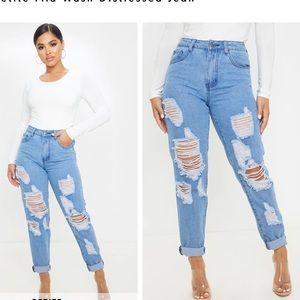 Pretty little thing Mom jeans